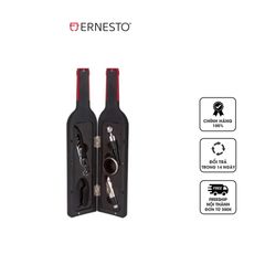 Bộ 5 Dụng Cụ Mở Rượu Vang Ernesto - Hộp Lưu Trữ Hình Chai Sang Trọng, Tiện Dụng Cho Người Yêu Rượu Vang