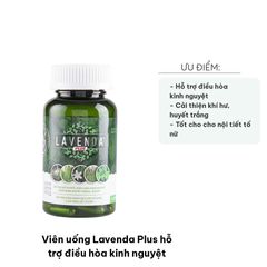 Viên Uống Lavenda Plus - Hỗ Trợ Điều Hòa Kinh Nguyệt, Cải Thiện Khí Hư & Huyết Trắng, Cân Bằng Nội Tiết Tố Nữ