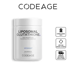 Viên uống hỗ trợ trắng da Codeage Liposomal Glutathione 1000mg