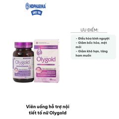 Viên uống hỗ trợ nội tiết tố nữ Olygold - Cân bằng hormone, giảm khô hạn và rối loạn kinh nguyệt cho phụ nữ trên 30 tuổi