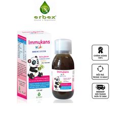 Siro Immukans Kids 150ml - Hỗ Trợ Tăng Cường Sức Đề Kháng và Tiêu Hóa Cho Trẻ - Hương Vị Trái Cây Ngon Miệng