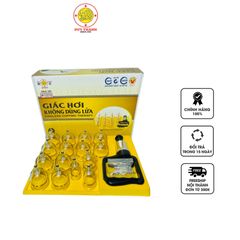 Bộ 15 Ống Giác Hơi Không Dùng Lửa Duy Thành - Thiết Bị Chăm Sóc Sức Khỏe Tự Nhiên, Cải Thiện Đau Mỏi, Thoải Mái Cho Người Trưởng Thành