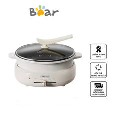 Nồi lẩu điện đa năng tháo rời Bear DHG-C40T1 - Dung tích 4L, công suất 1500W, thiết kế hiện đại, chống dính, tiện lợi cho gia đình