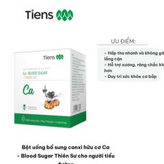 Bột Uống Bổ Sung Canxi Hữu Cơ Ca - Blood Sugar Thiên Sư Cho Người Tiểu Đường, Hỗ Trợ Xương Khớp, Duy Trì Sức Khỏe