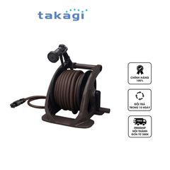 Bộ cuộn ống tưới cây Takagi R330TBR 30m - 4 chế độ phun, chất liệu nhựa PP bền, tiện lợi cho tưới cây và rửa xe