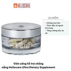 Viên Uống Chống Nắng Heliocare Ultra - Tăng Cường Chống Oxy Hóa, Bảo Vệ Da Khỏi Tia UV, Gluten Free, Vegan, 36 Viên