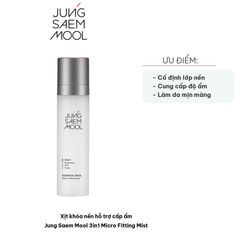 Xịt Khóa Nền Cấp Ẩm Jung Saem Mool 3in1 Micro Fitting Mist 120ml - Giữ Lớp Trang Điểm Bền Màu, Tươi Mát, Dễ Dàng Mang Theo