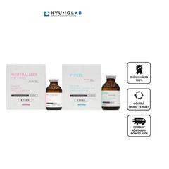 Bộ Đôi Peel Da Sinh Học Kyung Lab P-Peel & Neutralizer - Tẩy Tế Bào Chết Dịu Nhẹ, Trẻ Hóa Da Tại Nhà, 30ml/lọ