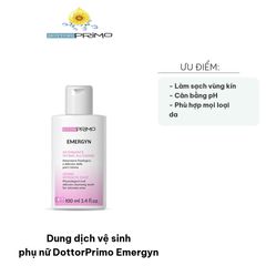 Dung dịch vệ sinh phụ nữ DottorPrimo Emergyn 100ml - Làm sạch nhẹ nhàng, ngăn ngừa viêm nhiễm, chăm sóc vùng kín nhạy cảm