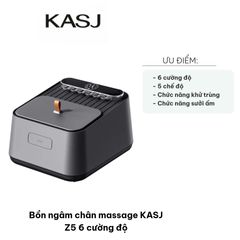 Bồn Ngâm Chân Massage KASJ Z5 - 6 Cường Độ & 5 Chế Độ Massage, Thiết Kế Hiện Đại, Giúp Giảm Căng Thẳng và Tăng Cường Sức Khỏe
