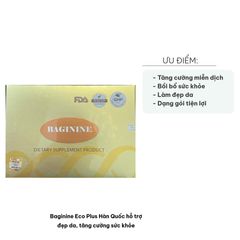 Baginine Eco Plus Hàn Quốc - Thực phẩm chức năng hỗ trợ đẹp da, tăng cường sức khỏe, bồi bổ cơ thể và tăng cường miễn dịch, hộp 15 gói
