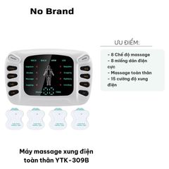 Máy Massage Xung Điện Toàn Thân YTK-309B - 12 Tính Năng Chuyên Nghiệp, Giúp Thư Giãn, Giảm Đau Nhức, Tăng Cường Sức Khỏe