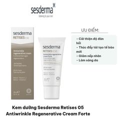 Kem Dưỡng Da Ban Đêm Sesderma Retises 05 Antiwrinkle - Kem Trẻ Hóa, Chống Lão Hóa cho Da Khô và Hỗn Hợp, 30ml