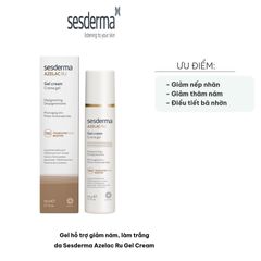 Gel giảm nám, làm sáng da Sesderma Azelac Ru - Kem dưỡng trắng da cho da dầu và hỗn hợp, ngăn nếp nhăn, thấm nhanh, 50ml