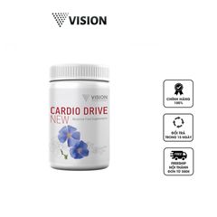 Viên Uống Hỗ Trợ Sức Khỏe Tim Mạch Vision Cardio Drive New - Bổ Sung DHA, EPA, Coenzyme Q10, Vitamin - Hỗ Trợ Người Trưởng Thành, Giảm Căng Thẳng