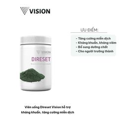 Viên uống Direset Vision tăng cường miễn dịch, hỗ trợ kháng khuẩn, bổ sung sức khỏe - Hộp 30 viên cho người trưởng thành