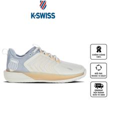 Giày pickleball, giày tennis nữ K-swiss Ultrashot 3 96988-166-M White Onyx