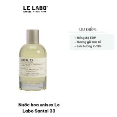 Nước Hoa Unisex Le Labo Santal 33 - Hương Gỗ Độc Đáo, Lưu Hương Lâu, Eau de Parfum Tinh Tế cho Ngày và Đêm 722612