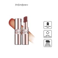 Son dưỡng môi YSL Loveshine Candy Glow 7B Nude Pleasure - Dưỡng ẩm, màu đỏ nâu tự nhiên, chất son mềm mịn, thích hợp mọi tông da