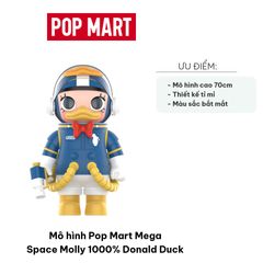 Mô Hình Pop Mart Mega Space Molly 1000% - Figurine Donald Duck Cao 70cm - Đồ Chơi Trang Trí Nhà Cửa Nhật Bản