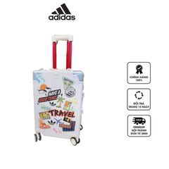 Vali Kéo Adidas Sticker Have A Good Time - Nhựa Cao Cấp, 20 Inch Để Du Lịch, Thiết Kế Độc Đáo, Bền Bỉ