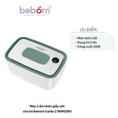 Máy ủ ấm khăn giấy ướt cho bé Beborn Caldo 2 WW02RS