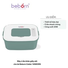 Máy ủ ấm khăn giấy ướt cho bé Beborn Caldo 1 WW01RS
