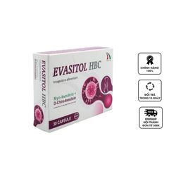 Viên uống hỗ trợ tăng khả năng thụ thai Evasitol HBC - Cải thiện nội tiết, chu kỳ kinh nguyệt cho phụ nữ hiếm muộn, 30 viên