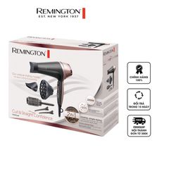 Máy Sấy Tóc Remington Curl & Straight Confidence D5707 - 2200W, Tạo Kiểu Tóc Đẹp, Công Nghệ Ionic, Đầu Uốn và Duỗi Tóc Chuyên Nghiệp