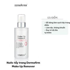 Nước Tẩy Trang Dermafirm Make Up Remover 200ml - Làm Sạch Sâu, Dịu Nhẹ, Phù Hợp Mọi Loại Da, Không Chứa Dầu