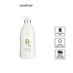 Gel Rửa Mặt Kiềm Dầu Dermafirm 1000ml - Purifying Cleansing, Làm Sạch Tối Đa, Ngăn Ngừa Mụn, Dành Cho Da Dầu, Kháng Viêm, Kháng Khuẩn