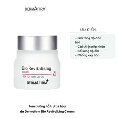Kem Dưỡng Trẻ Hóa Da Dermafirm Bio Revitalizing Cream - Hỗ Trợ Collagen, Cấp Ẩm, Giảm Nếp Nhăn, Da Tươi Trẻ 60g