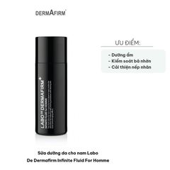 Sữa Dưỡng Da Cho Nam Dermafirm Infinite Fluid 120ml - Chăm Sóc Da Chống Nhăn, Dưỡng Ẩm, Làm Sáng Da
