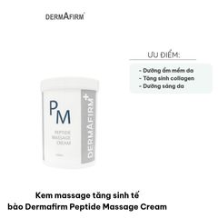 Kem Massage Tăng Sinh Tế Bào Dermafirm Peptide - Dưỡng Trắng, Kích Thích Collagen cho Da Mềm Mại, Sáng Khỏe 1000ml