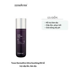 Toner Dermafirm Ultra Soothing R4 - Nước Hoa Hồng Cấp Ẩm, Làm Dịu Da Nhạy Cảm 200ml, Phục Hồi Hàng Rào Bảo Vệ Da
