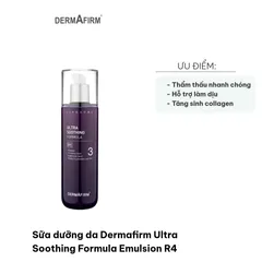 Sữa Dưỡng Da Dermafirm Ultra Soothing Formula Emulsion R4 - Cấp Ẩm, Phục Hồi Da Nhạy Cảm, Dễ Thẩm Thấu, 200ml