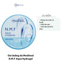 Gel Dưỡng Da Mediheal N.M.F Aqua Hydrogel 300ml - Cấp Ẩm Sâu, Thư Giãn Da Nhạy Cảm, Dành Cho Mặt và Body