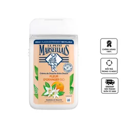 Sữa Tắm Hương Hoa Cam Le Petit Marseillais Fleur D'Oranger Bio 250ml - Dưỡng Ẩm, Làm Sạch Da Dịu Nhẹ, Hương Thơm Tự Nhiên