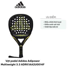Vợt Padel Adidas Adipower Multiweight 3.3 - Điều chỉnh Trọng Lượng Linh Hoạt, Kiểm Soát Vượt Trội cho Tay Vợt Chuyên Nghiệp