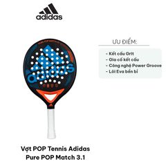 Vợt Tennis Adidas Pure POP Match 3.1 RP3CA2 - Dụng Cụ Thể Thao Cân Bằng, Độ Bền Cao, Thiết Kế Đặc Biệt cho Người Chơi Trung Cấp