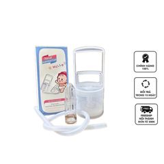Dụng cụ hút mũi kéo tay Nasal Aspirator Hello - Tiện lợi, an toàn cho trẻ em 0-6 tuổi, dễ vệ sinh, không cần pin, không gây tiếng ồn