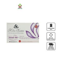 Viên uống Kiều Xuân Estrog-100 - Hỗ trợ cân bằng nội tiết, đẹp da, giảm stress cho phụ nữ tiền mãn kinh và mãn kinh