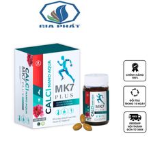 Viên bổ sung canxi Calci Nano Aqua MK7 Plus - Hỗ trợ hấp thụ canxi, vitamin D3 & K2 cho xương chắc khỏe - 60 viên từ Gia Phát