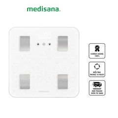 Cân phân tích sức khỏe Medisana 7in1 BS310 Connect - Cân thông minh đo mỡ, cơ, BMI, BMR, ứng dụng VitaDock+ - Đọc dễ dàng với màn hình LCD lớn
