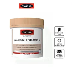 Viên Uống Bổ Sung Canxi Swisse Calcium + Vitamin D Của Úc