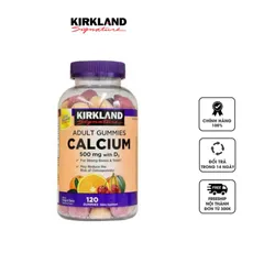 Kẹo dẻo bổ sung canxi Kirkland Adult Gummies Calcium