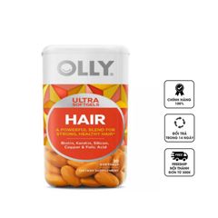 Viên nhai hỗ trợ mọc tóc, giảm gãy rụng Olly Ultra Hair Softgel