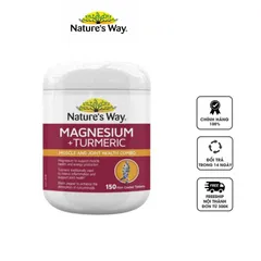 Viên uống Nature’s Way Magnesium + Turmeric hỗ trợ xương khớp