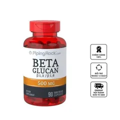 Viên hỗ trợ hệ miễn dịch Piping Rock Beta Glucan 1,3/1,6 500mg