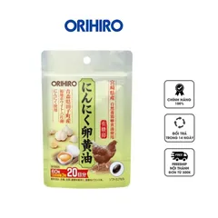 Viên uống Orihiro tỏi lòng đỏ trứng gà không mùi 60 viên - Tăng cường sức khỏe, hỗ trợ miễn dịch và cải thiện sức bền cơ thể